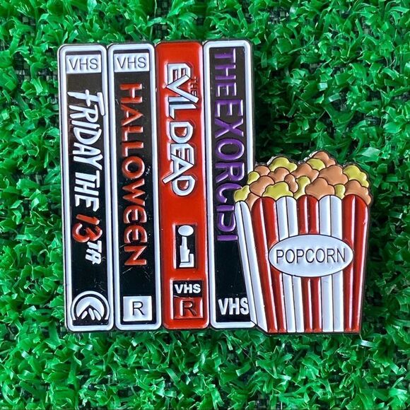 Horror Movie Night Enamel Pin/ Brooch Lapel - Picture 6 of 6